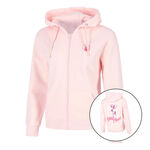 Abbigliamento Quiet Please Quiet Please Endlessly Flower Zip Felpa Donna-Rosa,Multicolore