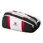 Wilson Wilson Pro Staff Courage Collection Borsa Per Racchetta Da 9-Nero,Bianco