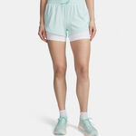 Abbigliamento Under Armour Under Armour Velociti Pro 4in 2n1  Pantaloncini da corsa Donna-mint, argento