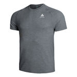 Abbigliamento Odlo Odlo Crew Neck Essential Seamless Camicia Da Corsa Uomini-Grigio