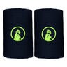 Long Polsino anti sudore Confezione da 2 Unisex - blu scuro, verde neon