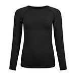 Abbigliamento Odlo Odlo BL Top Crew Neck Performance Light Eco Manica Lunga Donna-Nero