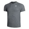 Crew Neck Essential Seamless Camicia Da Corsa Uomini-Grigio