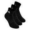 Essentials Ankle 3P Calzini da tennis Unisex-nero