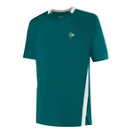 Abbigliamento da tennis Dunlop Dunlop Game Maglietta Uomini-verde scuro, bianco
