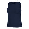 Ace Pocket Ribbed Canottiera Donna-Blu Scuro