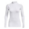 Coldgear Authentics Mockneck Manica Lunga Donna-Bianco