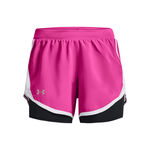 Abbigliamento Under Armour Under Armour Fly By 2.0 2in1 Pantaloncini Donna-Rosa,Bianco