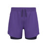 Zeroweight 5in 2in1 Pantaloncini da corsa Uomini-viola