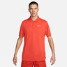 Dri-Fit Court Victory Solid Polo Uomini-Rosso Chiaro