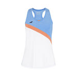 Abbigliamento Babolat Babolat Play Canottiera Ragazze-Bianco,Blu Chiaro