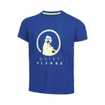 Abbigliamento da tennis Quiet Please Quiet Please Advantage Logo Maglietta Ragazzi-Blu,Giallo