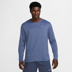 Abbigliamento Nike Nike Dri-Fit UV Miler Camicia da corsa Uomini - blu, argento