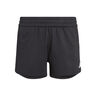 Training Icons 3 Stripes Knitted Pantaloncini Ragazze - nero, bianco