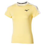 Abbigliamento da tennis Mizuno Mizuno Daybreakers Printed Maglietta Donna-Lime
