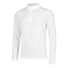 Seamless Stride 1/4 Zip Manica Lunga Uomini-Bianco