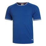 Abbigliamento Wilson Wilson Court Performance Crew Maglietta Uomini - blu, 