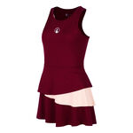 Abbigliamento da tennis Quiet Please Quiet Please Endlessly Flounce Abito Donna-Vino Rosso,Rosa