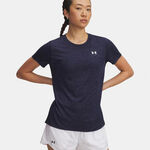 Abbigliamento Under Armour Under Armour Tech Twist Maglietta Donna-blu, bianco
