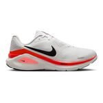 Scarpe da corsa Nike Nike Structure 26 Scarpa stabile Uomini-bianco, rosso neon