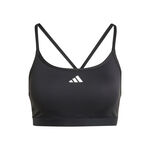Abbigliamento adidas adidas Aeroreact Training 3 Stripes Reggiseni Sportivi Donna-Nero
