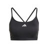 Aeroreact Training 3 Stripes Reggiseni Sportivi Donna-Nero