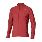 Abbigliamento Mizuno Mizuno Premium Warm Giacca Da Corsa Uomini-Rosso