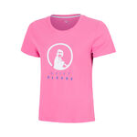 Abbigliamento Quiet Please Quiet Please Baseline Logo Maglietta Ragazze-rosa, bianco