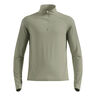 Zeroweight Warm Mid Layer 1/2 Zip Camicia Da Corsa Uomini-Oliva
