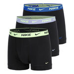 Abbigliamento Nike Nike Essential Cotton Stretch Trunk Boxer - Confezione da 3 Uomini-nero, turchese