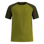 Abbigliamento Odlo Odlo X-Alp Trail Camicia da corsa Uomini-verde, verde scuro