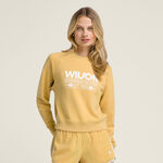 Abbigliamento Wilson Wilson Sideline Crew Felpa Donna-Giallo Oro