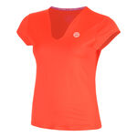 Abbigliamento da tennis BIDI BADU BIDI BADU Hey Laguna V-Neck Maglietta Donna-corallo