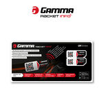 Accessori per racchette Gamma Gamma Racket Info Incollare Gli Adesivi Confezione Da 2-Nero
