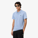 Abbigliamento Lacoste Lacoste Ribbed Collar Polo Polo Uomini - grigio-blu, bianco