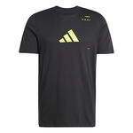Abbigliamento adidas adidas Graphic Maglietta Uomini-Nero,Lime