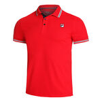 Abbigliamento Fila Fila Piro Polo Uomini-Rosso,Bianco