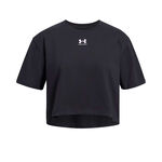 Abbigliamento Under Armour Under Armour Rival Maglietta Ragazze - nero, 