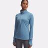Launch Pro Half-Zip Manica Lunga Donna-Blu