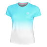 Crew Gradiant Maglietta Donna-Turchese,Bianco
