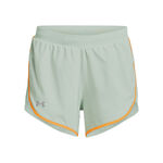 Abbigliamento Under Armour Under Armour Fly-By Elite 3in Pantaloncini Donna-Verde,Arancione