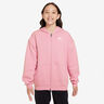 Club Fleece Oversized Full-Zip Felpa Ragazze-Rosa