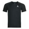 Crew Neck Essential Chill-Tech Camicia Da Corsa Uomini-Nero