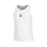 Racerback Canottiera Ragazze-Bianco,Blu Scuro
