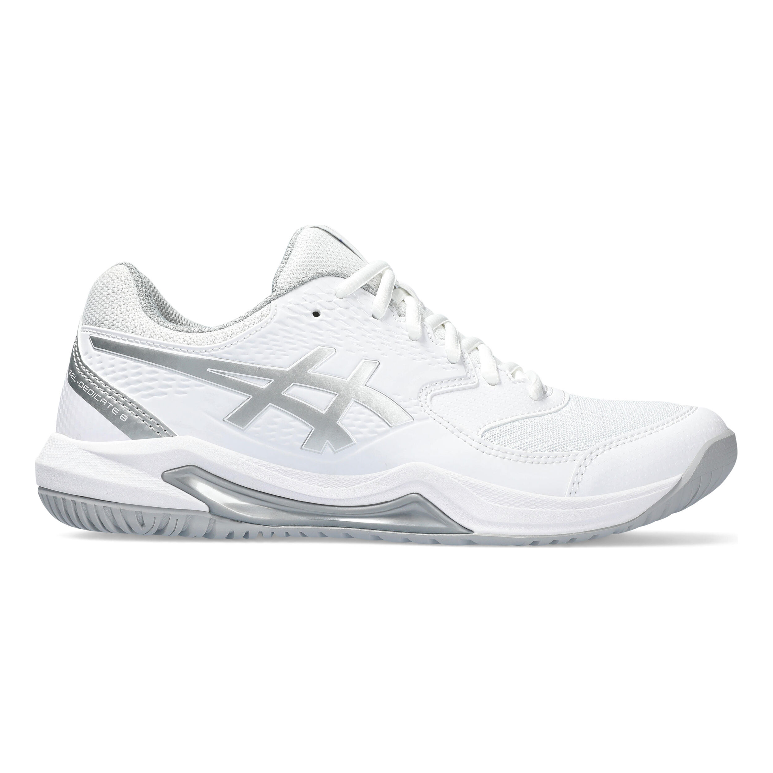 Buy ASICS Gel Dedicate 8 Scarpa Per Tutte Le Superfici Donna Bianco Argento online Tennis Point CH