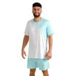 Abbigliamento da tennis BIDI BADU BIDI BADU Crew 2.0 Maglietta Uomini-turchese, bianco