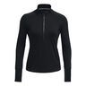 Qualifier Run Half-Zip Manica Lunga Donna-Nero