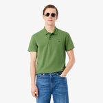 Abbigliamento Lacoste Lacoste Ribbed Collar Polo Polo Uomini - verde, bianco