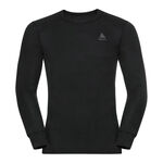 Abbigliamento Odlo Odlo Active Warm Eco BI Top Crew Neck Manica Lunga Uomini-Nero