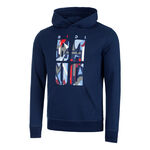Abbigliamento BIDI BADU BIDI BADU New York 2024 Logo Chill Felpa Con Cappuccio Uomini-Blu Scuro,Multicolore